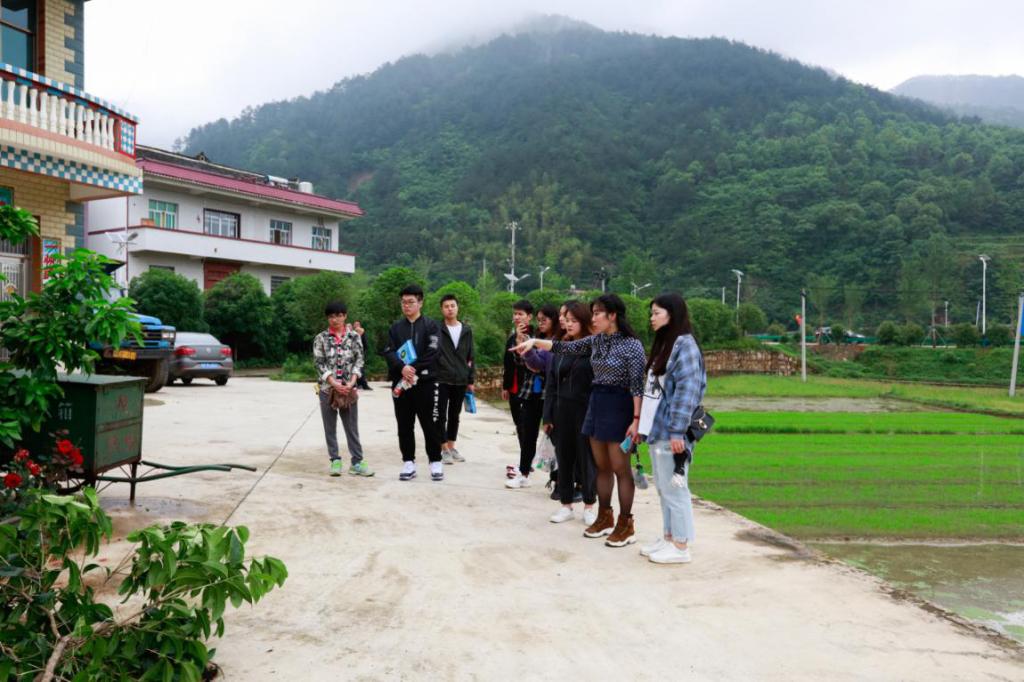 环境设计专业谭娟老师带领学生在外业调查